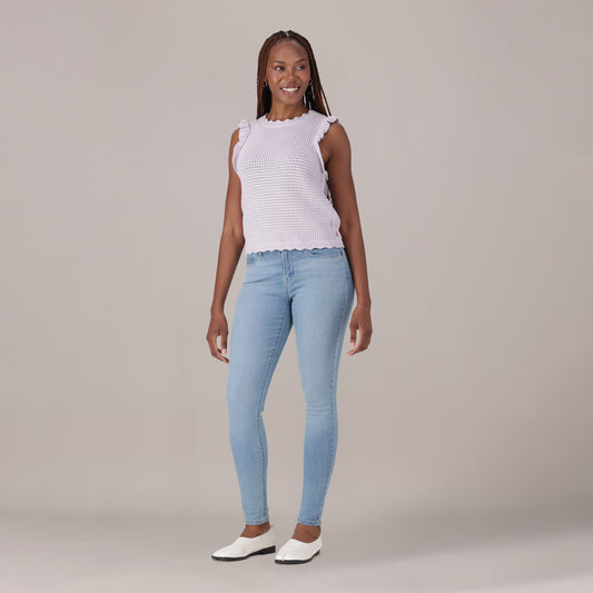 Levi's® Women's Curvy Super Skinny - Light Indigo - Worn In