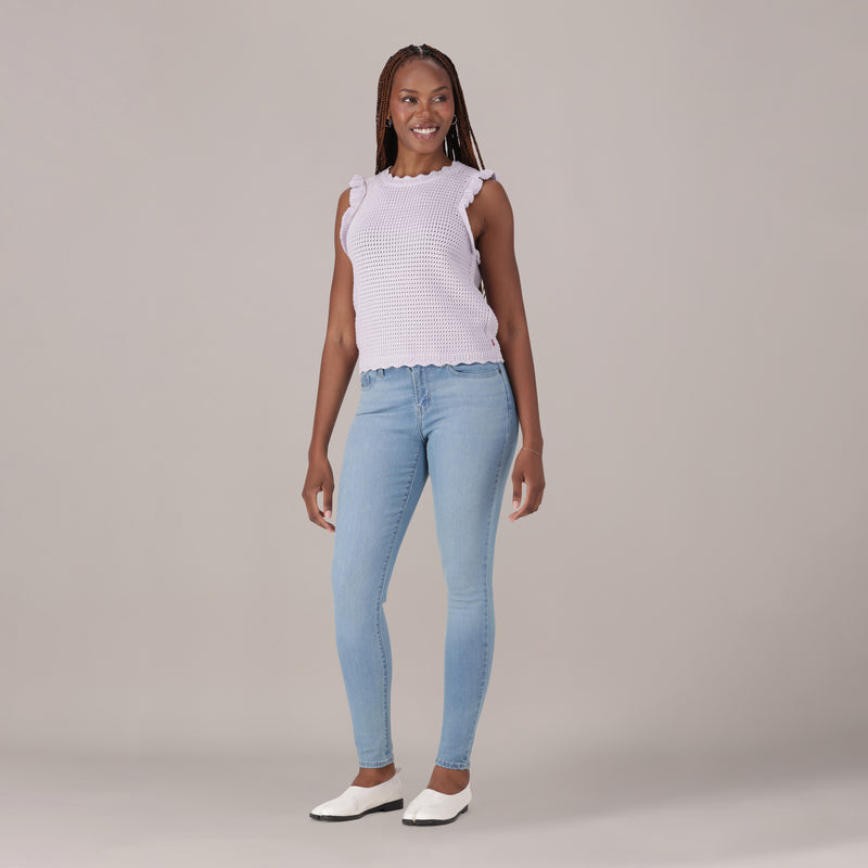 Levi's® Women's Curvy Super Skinny - Light Indigo - Worn In