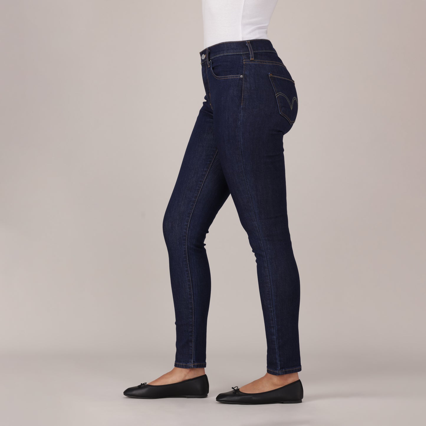 LEVI'S® WOMEN'S CURVY SKINNY  - DARK INDIGO - FLAT FINISH