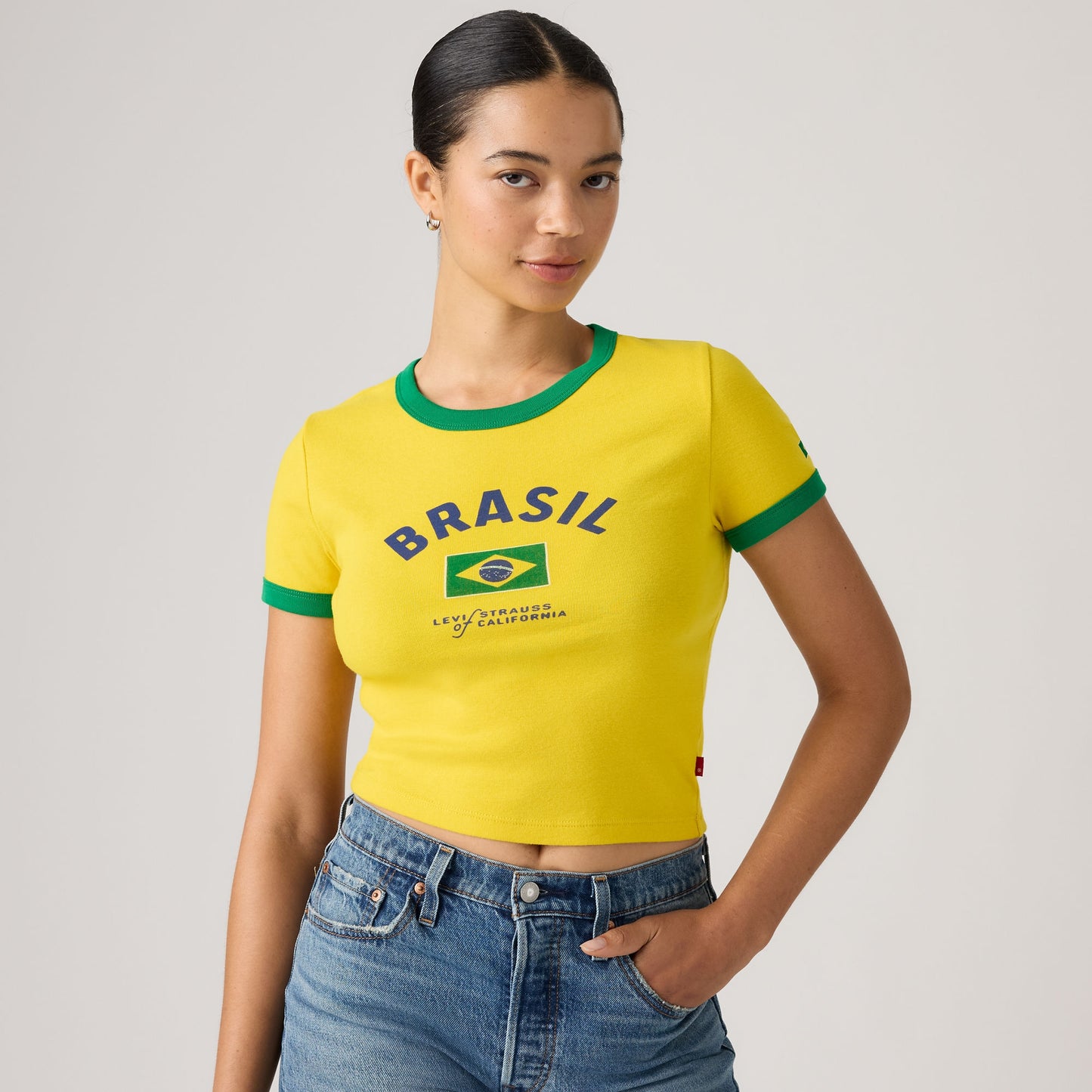 LEVI'S® BRAZIL WOMEN'S RINGER TEE - MULTI COLOUR