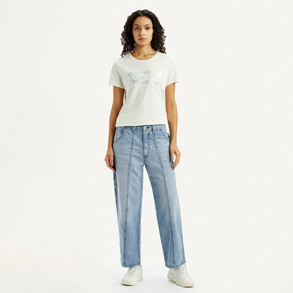 LEVI'S® WOMEN'S BAGGY CARPENTER  JEANS - LIGHT INDIGO - WORN IN