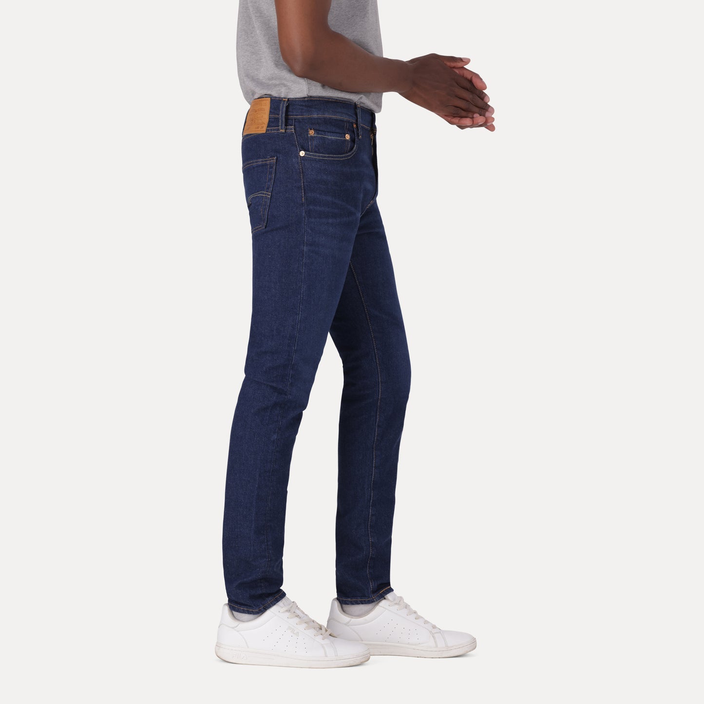 512™ SLIM TAPERED FIT JEANS - MED INDIGO - WORN IN