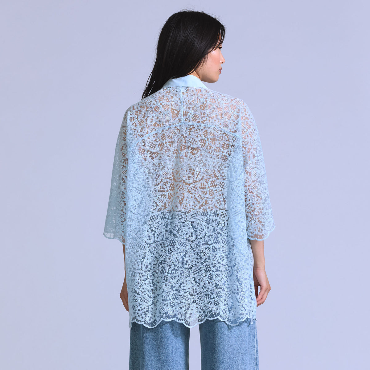 LEVI'S® BLUE TAB™ WOMEN'S LACE WOVEN SHIRT - BLUE