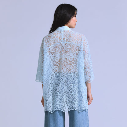 LEVI'S® BLUE TAB™ WOMEN'S LACE WOVEN SHIRT - BLUE
