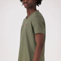 LEVI'S® MEN'S ORIGINAL HOUSEMARK V-NECK T-SHIRT - GREEN