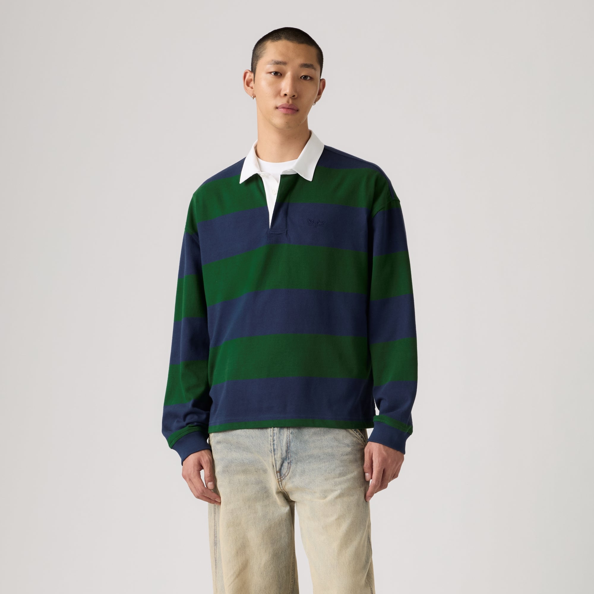 LEVI'S® MEN'S HUDSON BOXY RUGBY SHIRT - MULTI-COLOR