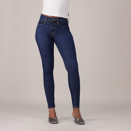 Levis® Women's Curvy High-Rise Super Skinny - Med Indigo - Worn In