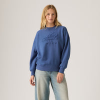 LEVI'S® WOMEN'S GRAPHIC VINTAGE OVERSIZED CREW SWEATSHIRT - BLUE