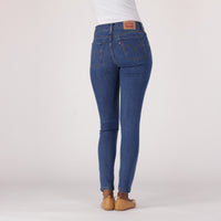 LEVI'S® WOMEN'S CURVY HIGH-RISE SUPER SKINNY - MED INDIGO - WORN IN