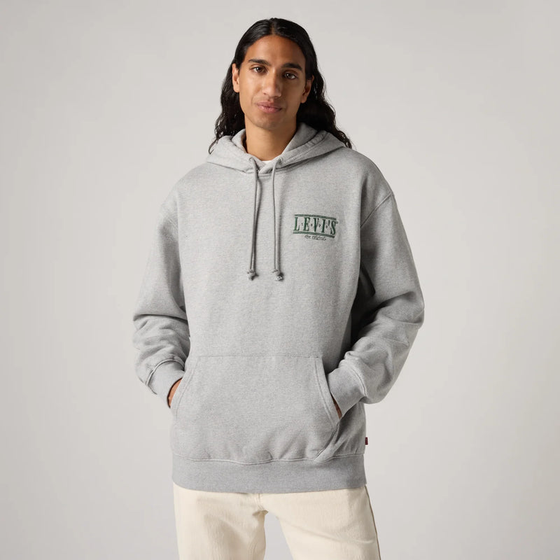LEVI'S® MEN'S RELAXED FIT GRAPHIC HOODIE - GREY