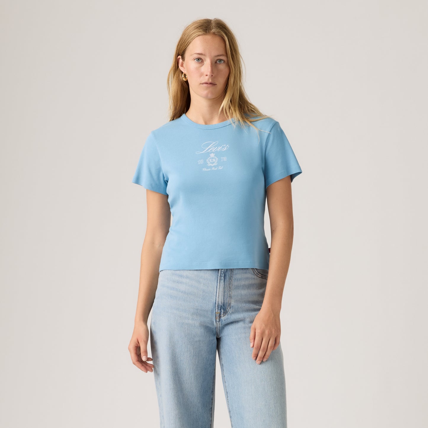 LEVI'S® WOMEN'S GRAPHIC RICKIE T-SHIRT - BLUE