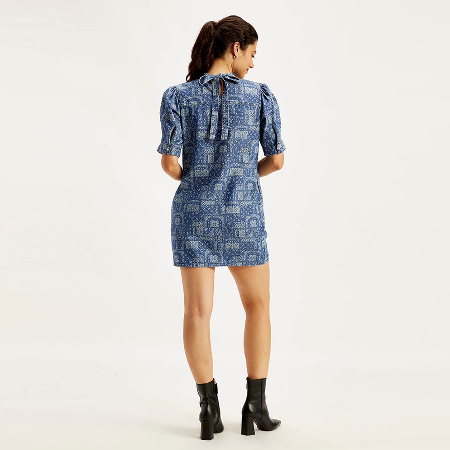 LEVI'S® WOMEN'S PAISLEY MINI DRESS - MULTI COLOR