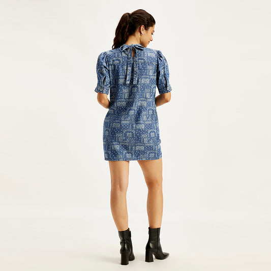 LEVI'S® WOMEN'S PAISLEY MINI DRESS - MULTI COLOR