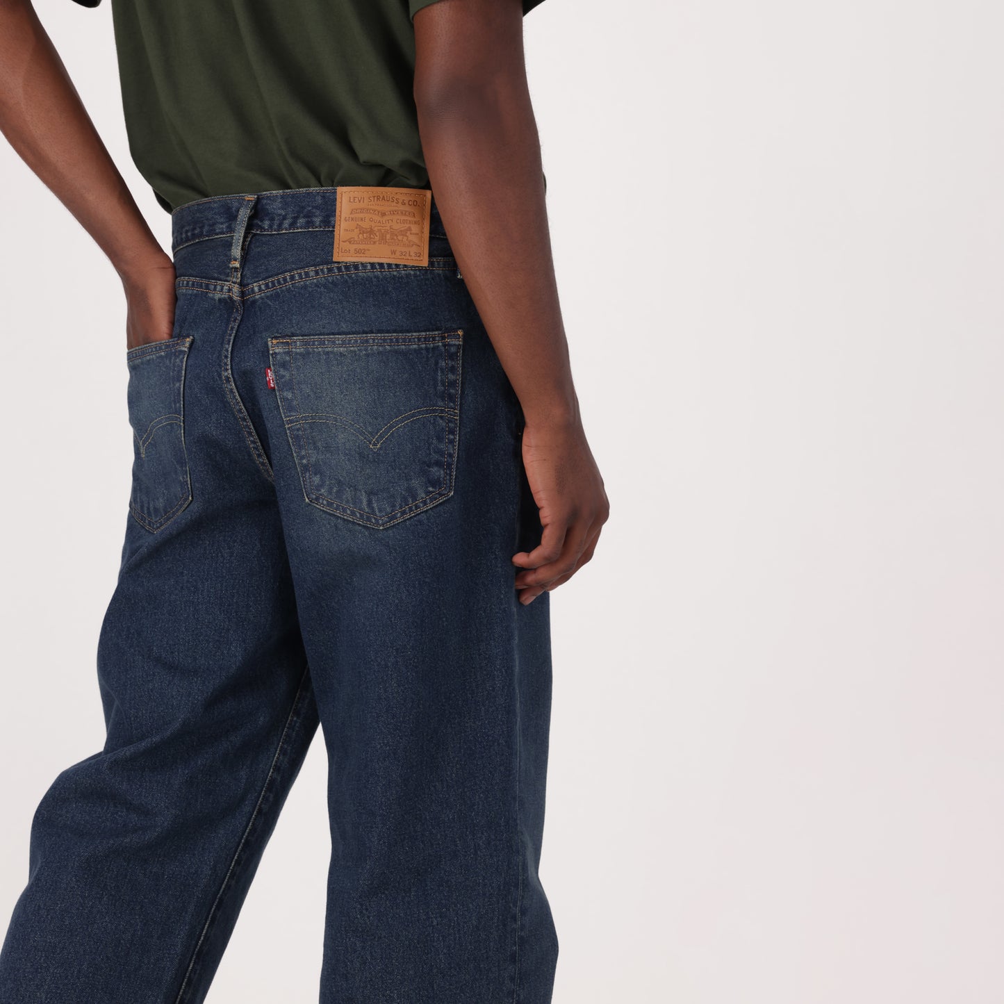 LEVI'S® MEN'S 502™ TAPER JEANS - DARK INDIGO  WORN IN