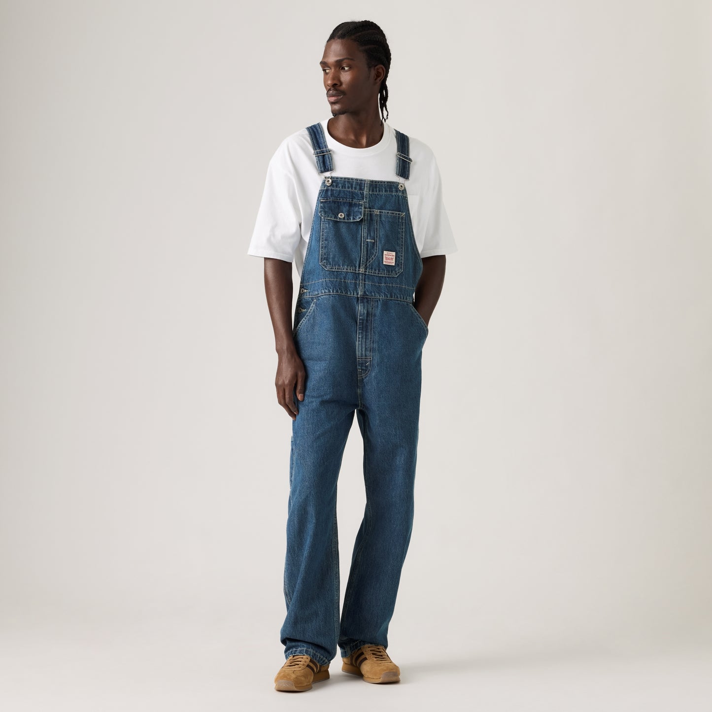 LEVI'S® MEN'S LOOSE OVERALLS - DARK WASH