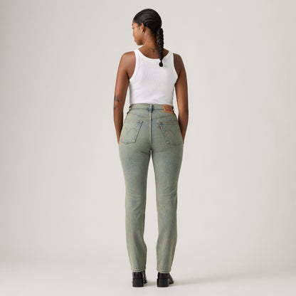 LEVI'S® WOMEN'S 501® ORIGINAL JEANS - MED INDIGO - WORN IN