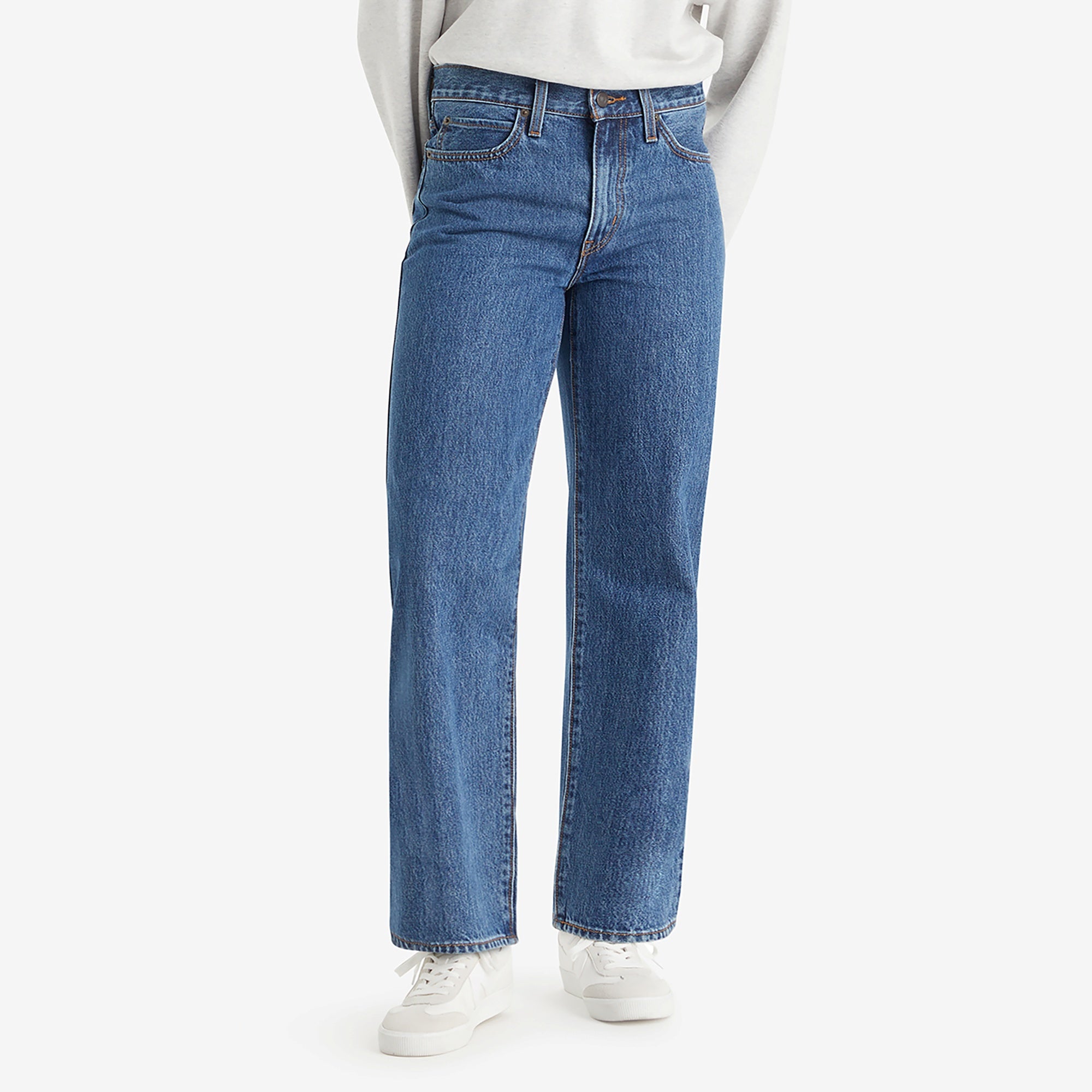 94 BAGGY JEANS MED INDIGO WORN IN