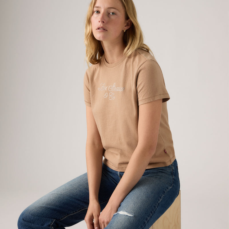 LEVI'S® WOMEN'S GRAPHIC CLASSIC TEE - BROWN