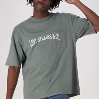 LEVI'S® MEN'S HALF-SLEEVE GRAPHIC POCKET T-SHIRT - GREEN