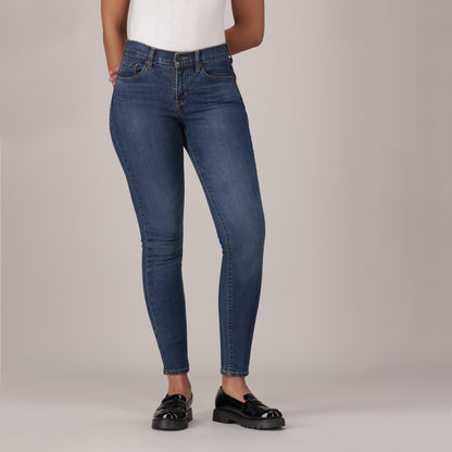 LEVI'S® WOMEN'S CURVY SKINNY  - DARK INDIGO  WORN IN