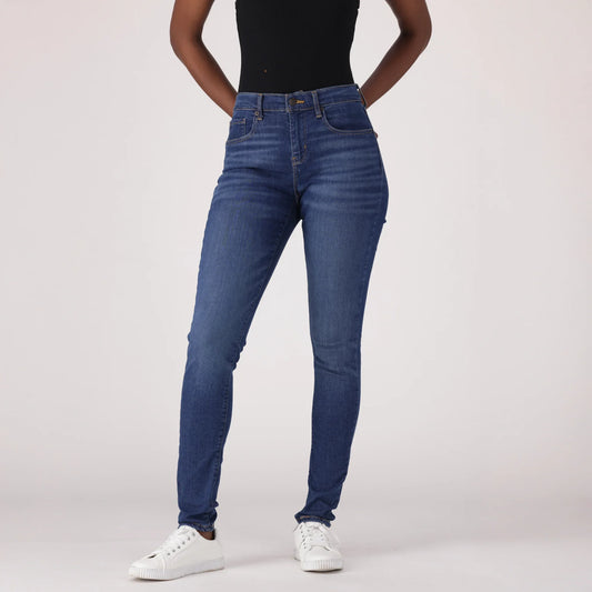 LEVI'S® CURVY HIGH-RISE SUPERSKINNY - MED INDIGO - WORN IN