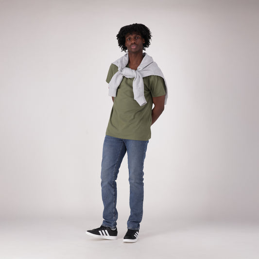LEVI'S® MEN'S ORIGINAL HOUSEMARK V-NECK T-SHIRT - GREEN