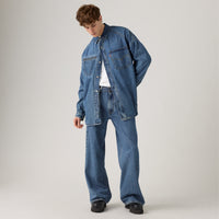 LEVI'S® MEN'S TWISTED BAGGY WIDE JEANS - MED INDIGO - WORN IN