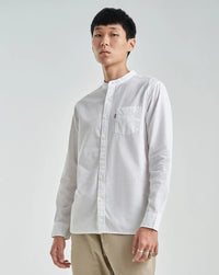 LEVI'S® MEN'S BANDED COLLAR 1 POCKET SHIRT - NEUTRAL