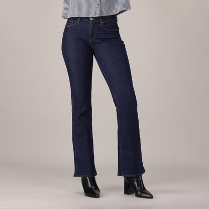 LEVI'S® WOMEN'S CURVY FLARE  - DARK INDIGO - FLAT FINISH