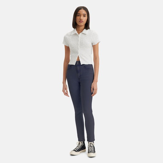 LEVI'S® WOMEN'S RETRO HIGH SKINNY JEANS - DARK INDIGO - FLAT FINISH