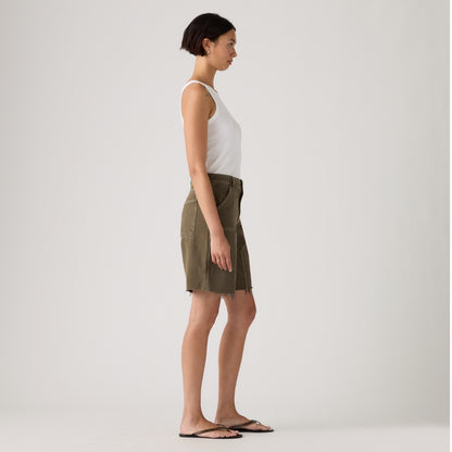 LEVI'S® WOMEN'S BAGGY DAD UTILITY SHORTS - BROWN