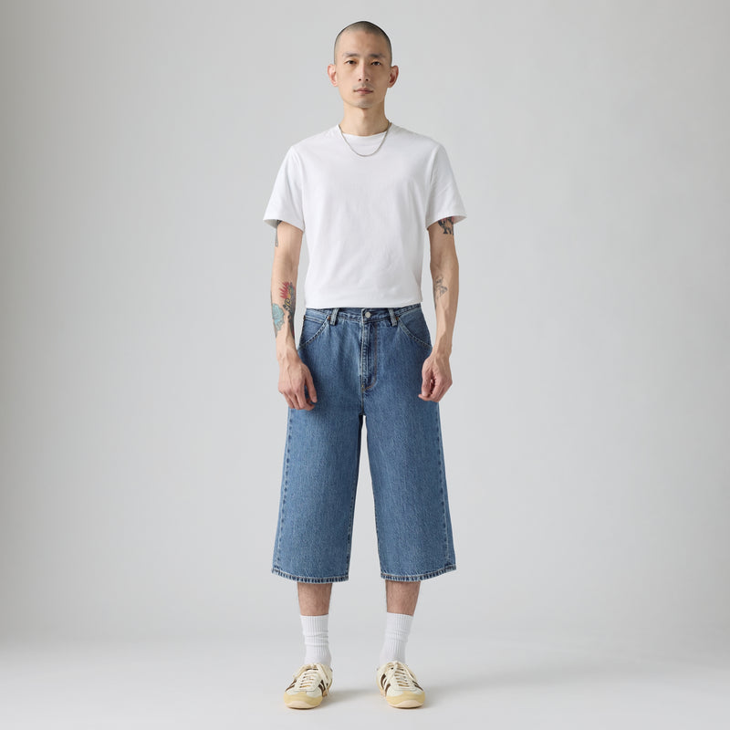 LEVI'S® MEN'S TWISTED BAGGY CAPRIS - MED INDIGO - FLAT FINISH