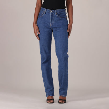 LEVI'S® WOMEN'S 501® ORIGINAL JEANS - MED INDIGO - WORN IN