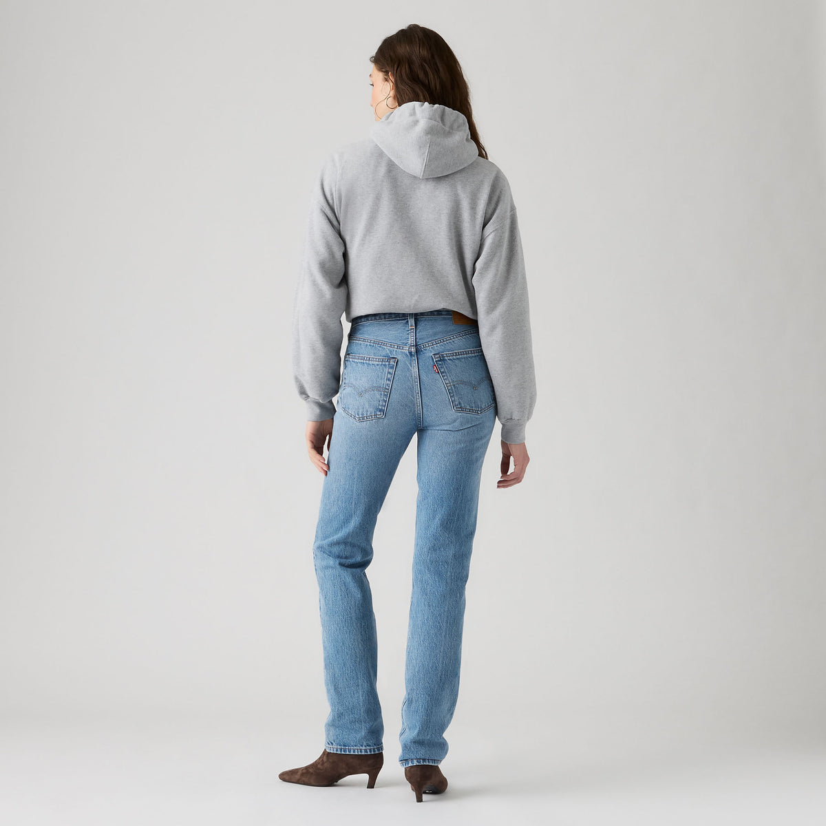 LEVI'S® WOMEN'S 501® ORIGINAL JEANS - MED INDIGO - WORN IN