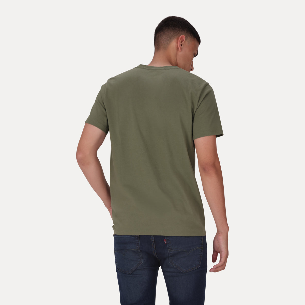 LEVI'S® MEN'S ORIGINAL HOUSEMARK V-NECK T-SHIRT - GREEN
