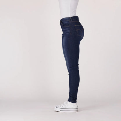 720 HIGH-RISE SUPER SKINNY JEANS - DARK INDIGO - WORN IN