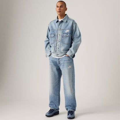 LEVI'S® X NIKE BAGGY JEANS - MED INDIGO - WORN IN