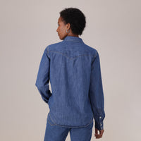 Levi's® Women's Heritage Western Denim Shirt - Med Indigo - Worn In