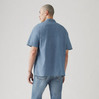 LEVI'S® MEN'S CLASSIC CAMP SHIRT - MED INDIGO - WORN IN