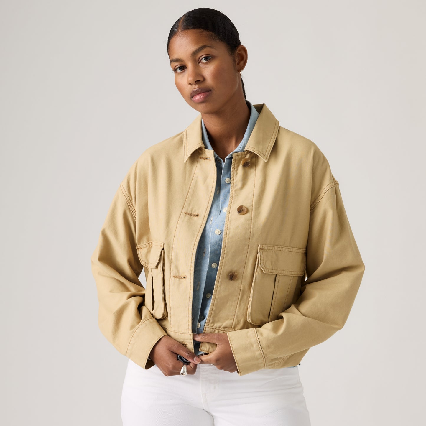 LEVI'S® WOMEN'S MARLOWE UTILITY HERITAGE JACKET - MULTI COLOUR