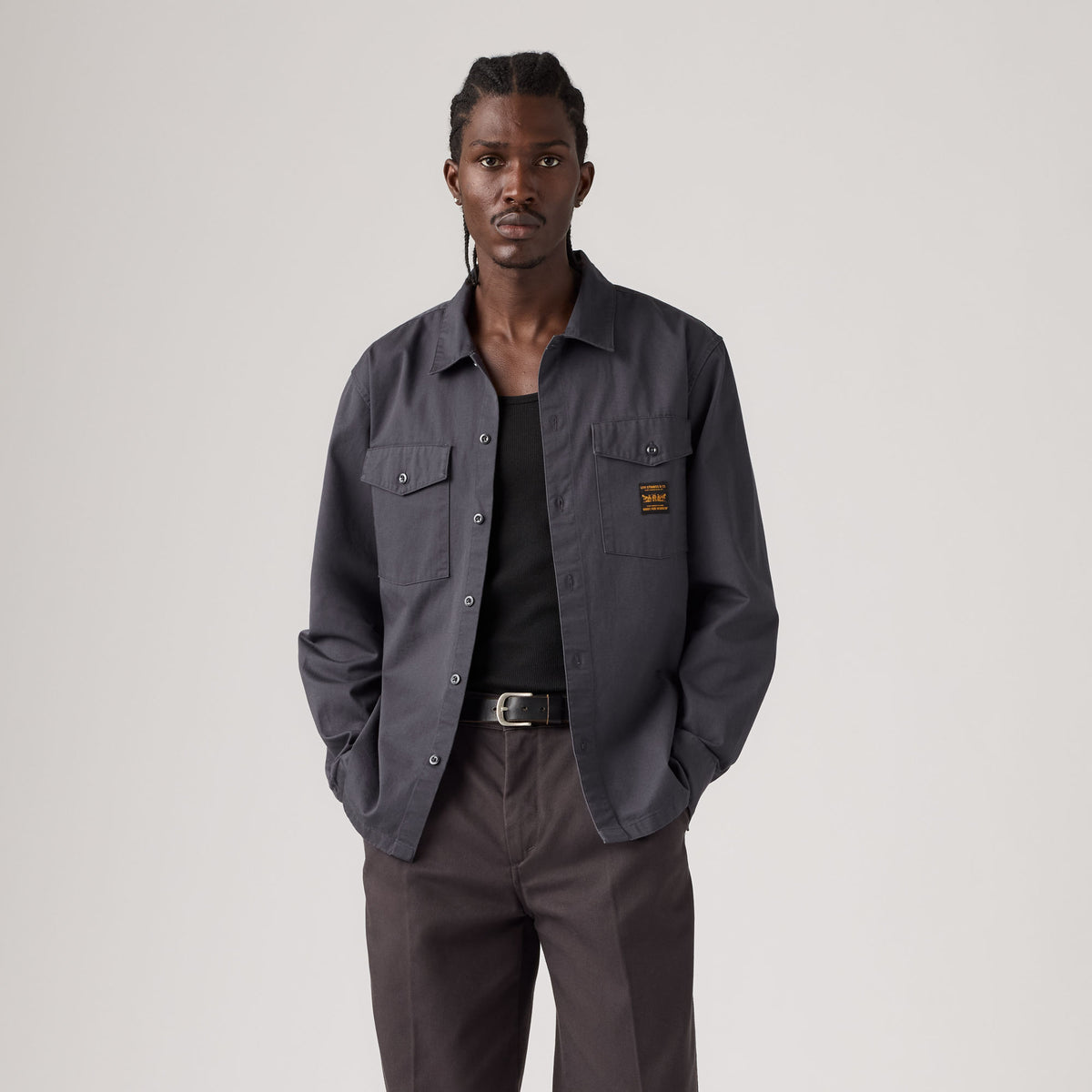 LEVI'S® MEN'S LONG-SLEEVE WORKER SHIRT - MULTI-COLOR