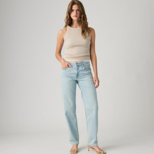 Levi's® Women's Loose Taper Jeans - Med Indigo - Worn In