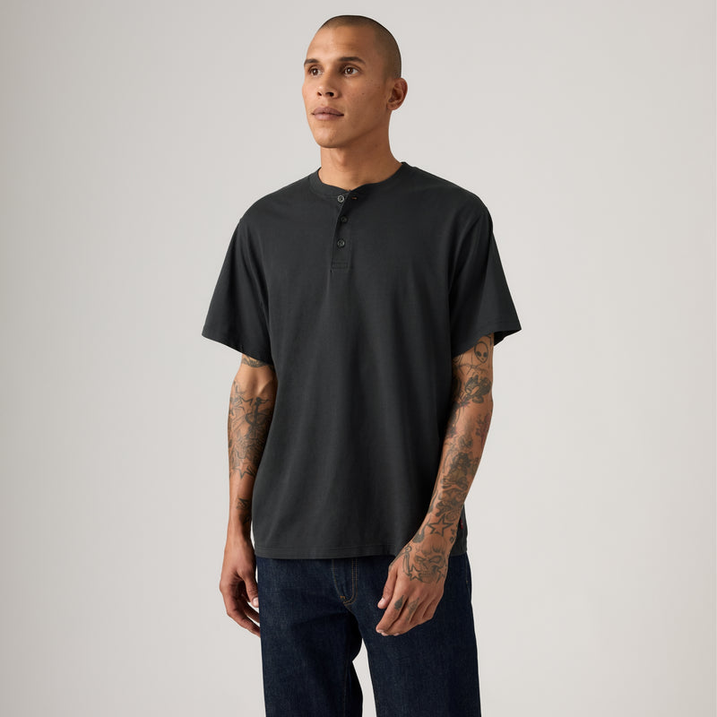 LEVI'S® MEN'S VENTURA HENLEY - BLACK