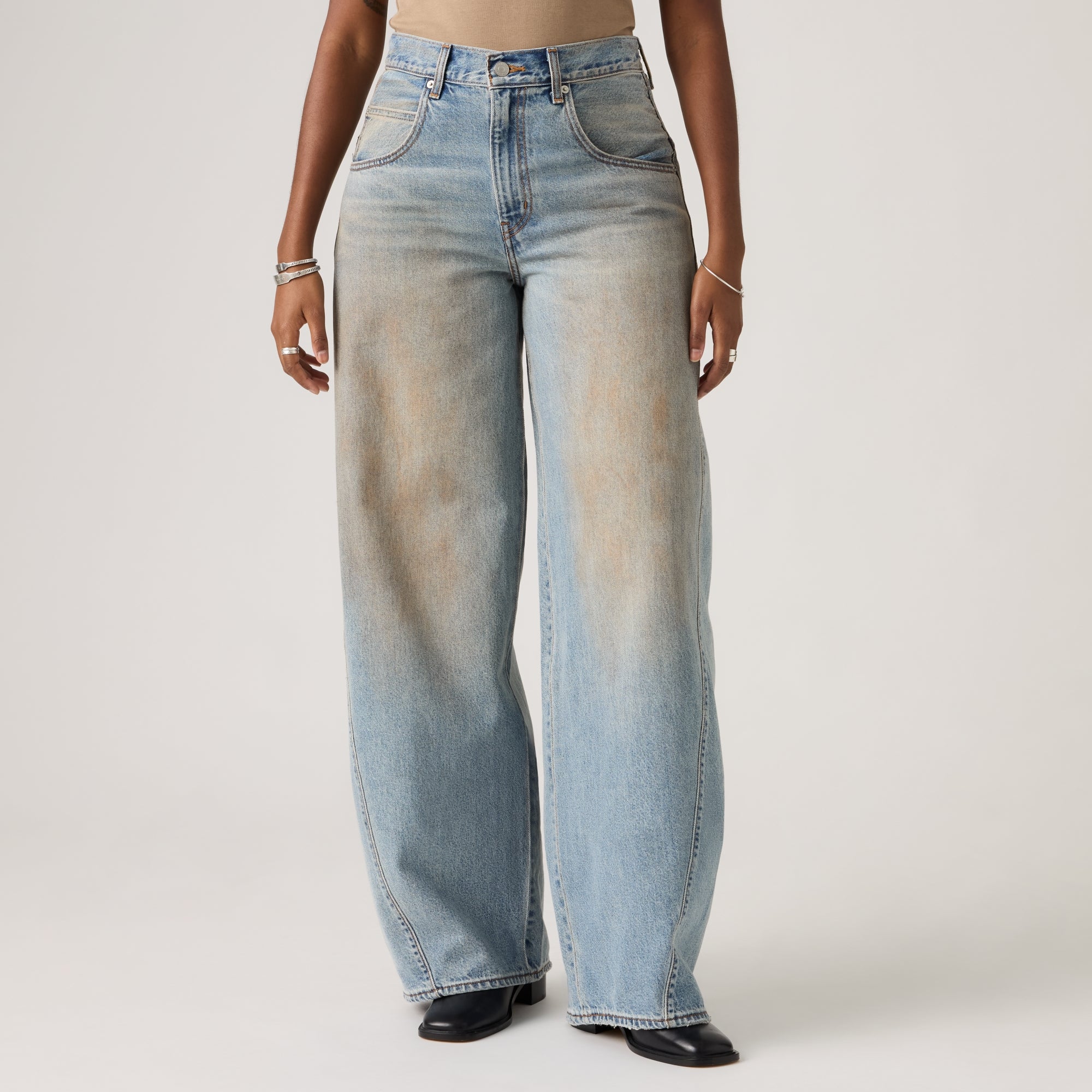 SUPER JS for LEVI’S BAGGY Below – Belt The Below | Jean Barrel Baggy Super Women's Levi's 23 LONG BARREL パンツ