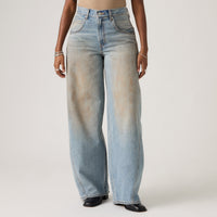 LEVI'S® WOMEN'S SUPER BAGGY BARREL JEANS - MED INDIGO - WORN IN