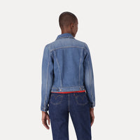 LEVI’S® WOMEN'S ORIGINAL TRUCKER JACKET - MED INDIGO - WORN IN