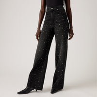 LEVI'S® WOMEN'S RIBCAGE WIDE-LEG JEANS - BLACK