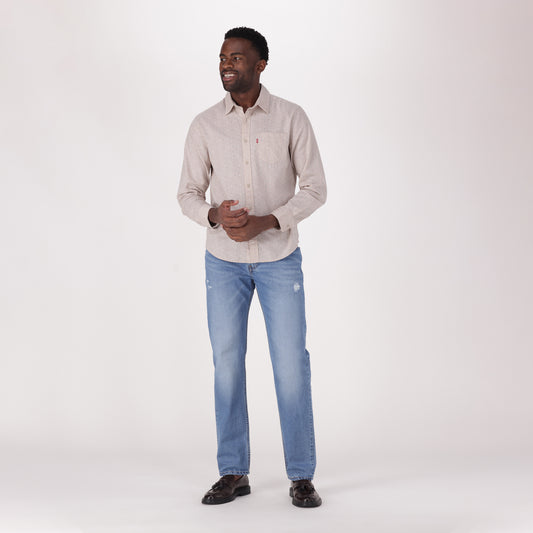 LEVI'S® MEN'S 502™ TAPER JEANS - MED INDIGO - WORN IN