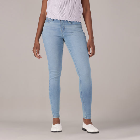 Levi's® Women's Curvy Super Skinny - Light Indigo - Worn In