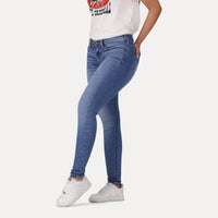 LEVI'S® WOMEN'S CURVY SUPER SKINNY - MED INDIGO - WORN IN